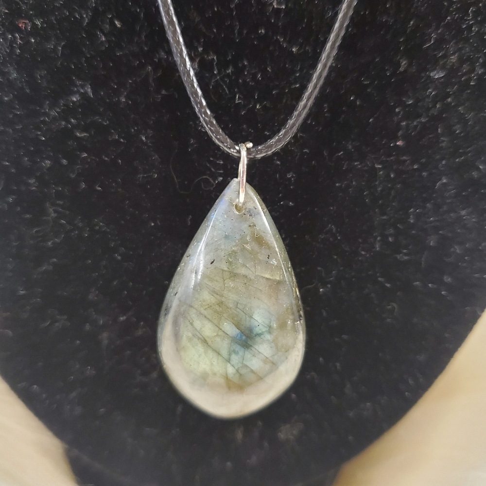 LabroditeTeardrop Pendant Necklace